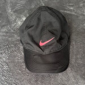 Nike Black Cap with Pink Swoosh